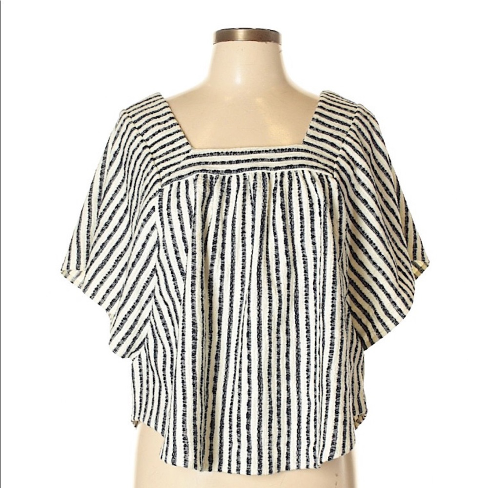 Madewell striped short sleeved top